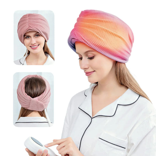 Air Pressure Head Massager Electric Scalp Massager with Heat Airbag Scarf